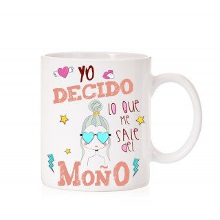 Taza Yo decido lo que me sale del moño