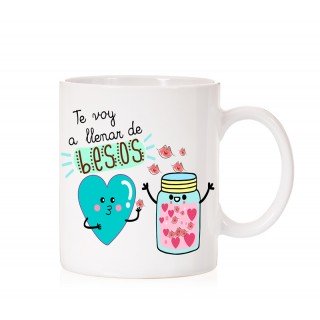 Taza Te voy a llenar de besos