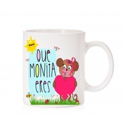 Taza Que monita eres