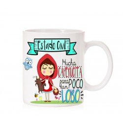 Taza Estado Civil Mucha Caperucita para tan poco lobo