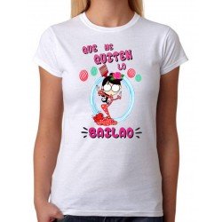 Camiseta Mujer Que me Quiten lo Bailao entallada