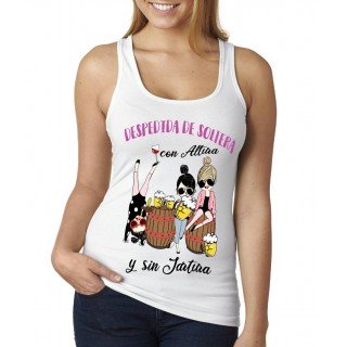 Camiseta tirantes Despedida de soltera con altura