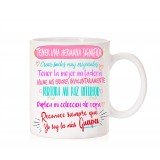 Taza Tener una hermana significa