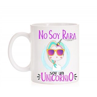 Taza No soy Rara. Unicornio