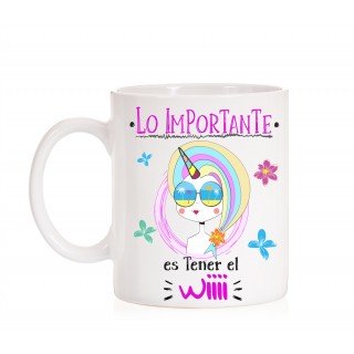 Taza Lo importante es tener el wiii