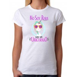 Camiseta No soy Rara soy un Unicornio
