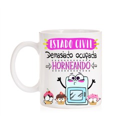 Taza Estado Civil, demasiado ocupada horneando