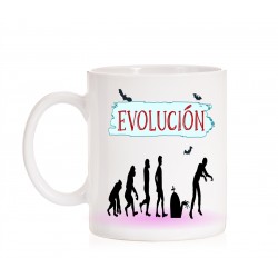 Taza Evolución Humana Zombie