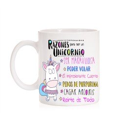 Taza Razones para ser un unicornio