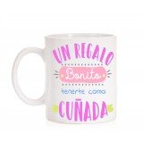Taza Un regalo bonito tenerte como cuñada