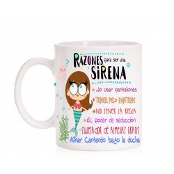 Taza Razones para ser una Sirena