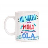 Taza Mi Suegro como mola se merece una ola
