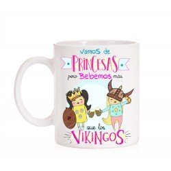 Taza Vamos de Princesas pero bebemos mas que los vikingos