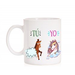 Taza Unicornio. Tú y Yo