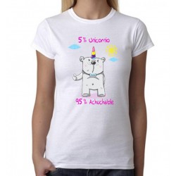 Camiseta 5 % Unicornio 95 % Achuchable