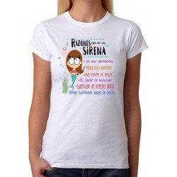 Camiseta Razones para ser una Sirena