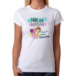 Camiseta Mujer Estado Civil Ingobernable