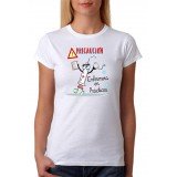 Camiseta Mujer Precaución enfermera en prácticas