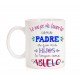 Taza Lo mejor de tenerte como Padre es que mis hijos te tengan como Abuelo