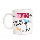 Taza Precaución Veterinario en prácticas