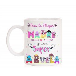 Taza Eres La mejor madre y una superabuela Nuevo Modelo