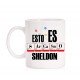 Taza Esto es Sarcasmo. Sheldon. The Big Bang Theory