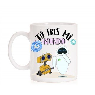 Taza Tú eres mi mundo . Taza Wall e