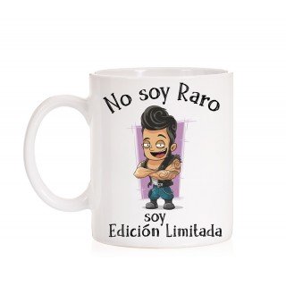 Taza No soy Raro soy edición limitada