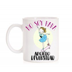 Taza No soy Rara aporto diversidad