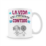 Taza La Vida son momentos contigo