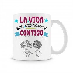 Taza La Vida son momentos contigo