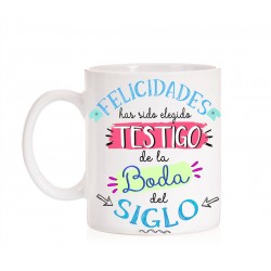 Taza Testigo de Boda