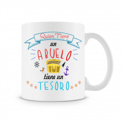 Taza Quien Tiene un Abelo tiene un Tesoro