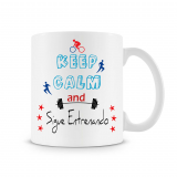 Taza Keep Calm y sigue entrenando