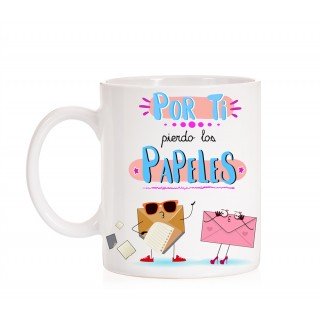 Taza Por ti pierdo los Papeles