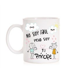 Taza No soy azul pero soy tu principe