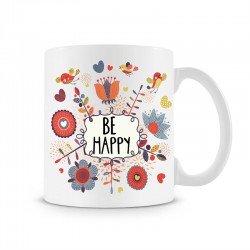 Taza Be Happy