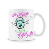 Taza Contigo el Tiempo Vuela