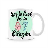 Taza Soy la Llave de Tu Corazón