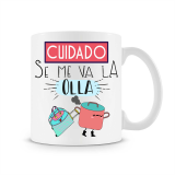 Taza Cuidado se me va la olla