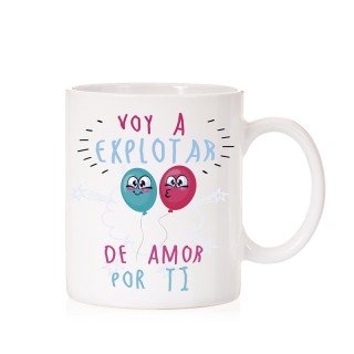 Taza Voy a explotar de amor por ti