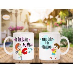 Tazas Dobles Lo que es mio es mio