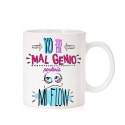 Taza Yo sin mi mal genio perdería mi flow