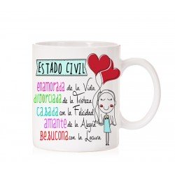 Taza Estado Civil Enamorada de la vida ...