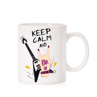 Taza keep Calm and Rock on