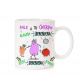 Taza Dale a tu cuerpo alegr&iacute;a berenjena
